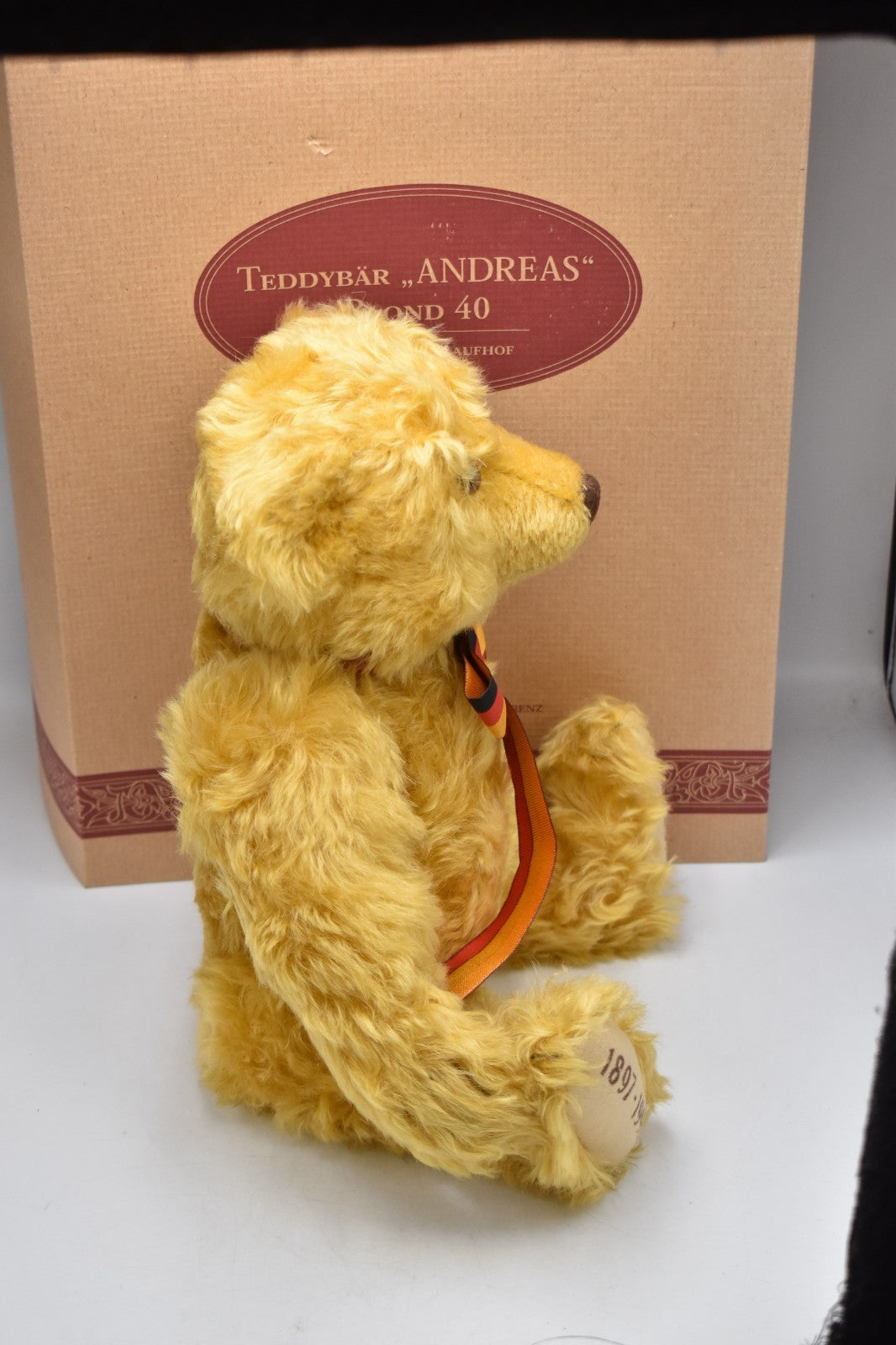 Steiff Andreas Commemorative Bear 1897-1997 655302 Limited Edition