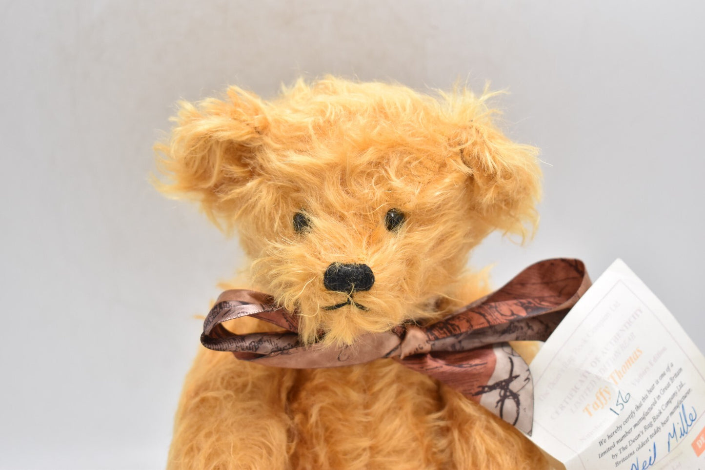 Deans Rag Book Co Taffy Thomas Teddy Bear – Retired & Tagged Limited Edition