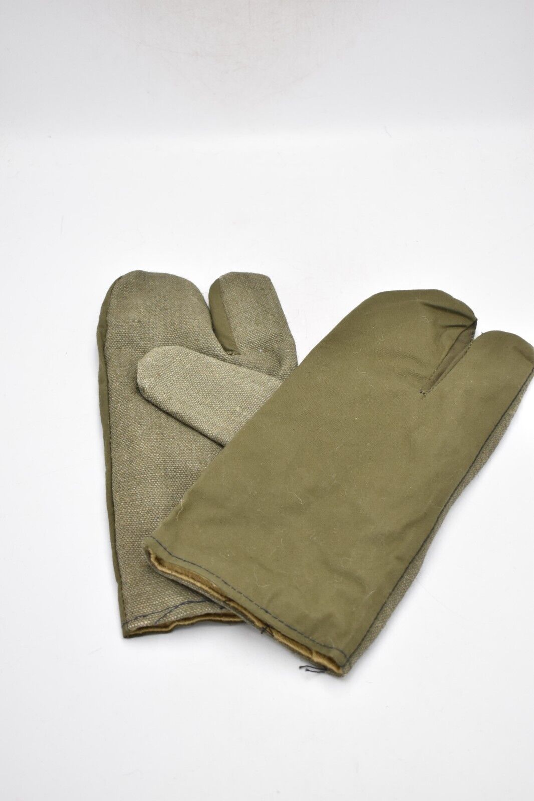 German Army 3-Finger Mittens / Work Gloves – Size Medium