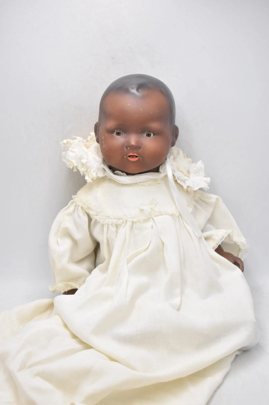 Antique Armand Marseille 351 “My Dream Baby” Black Bisque Head Doll 46cm