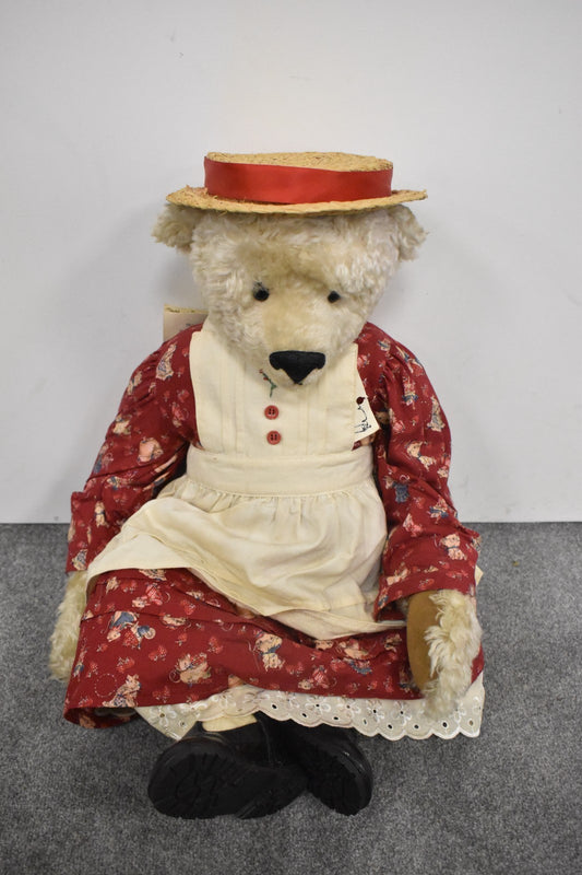 Anita Hill Artist Teddy Bear “Sally Straw” OOAK – Mohair – Fully Jointed – Tags