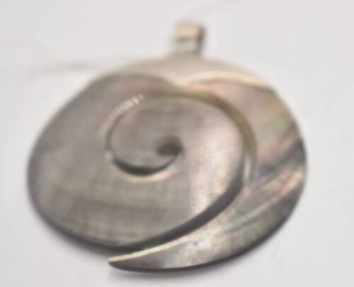 Vintage Sterling Silver 925 Koru Spiral Necklace Pendant