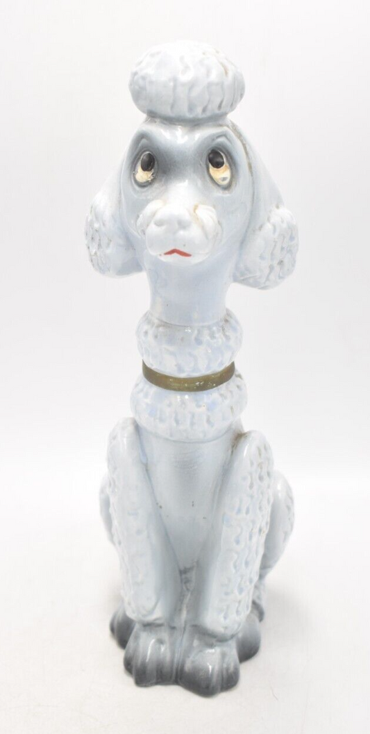 Vintage 1950s Italian Long Neck Poodle Dog Figurine Statue Ornament 26.5cm