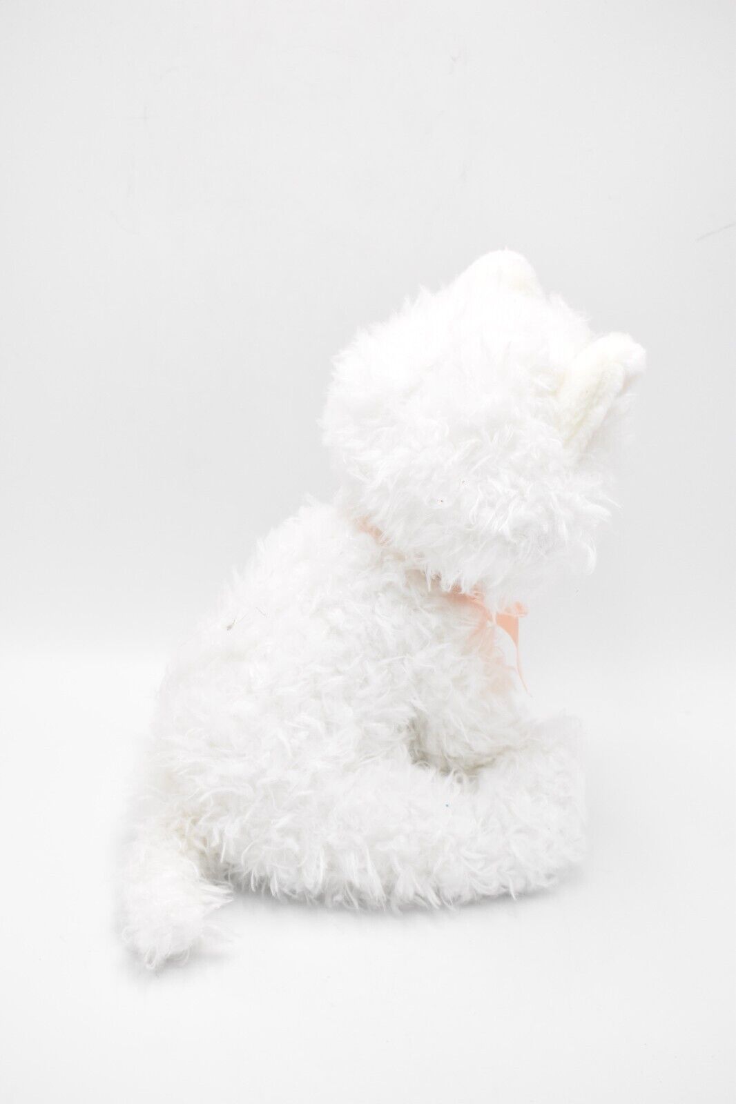 Russ Berrie Fuffi White Cat Teddy Bear Retired Tagged Soft Plush Toy