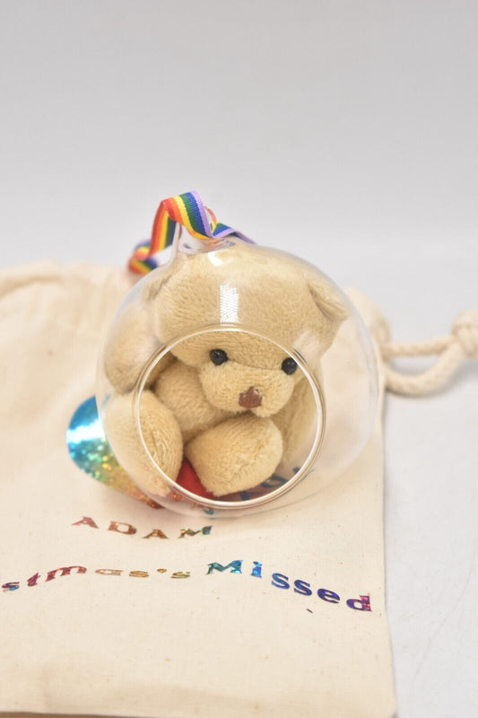 Bearspoke Bears Artist Teddy Bear – Adam Lockdown Teddy Bear in Bauble