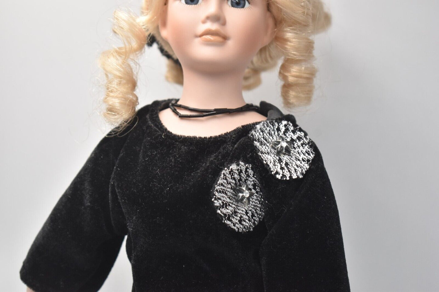 Vintage Park Lane Collection Porcelain Doll – Limited Edition Black Ballgown