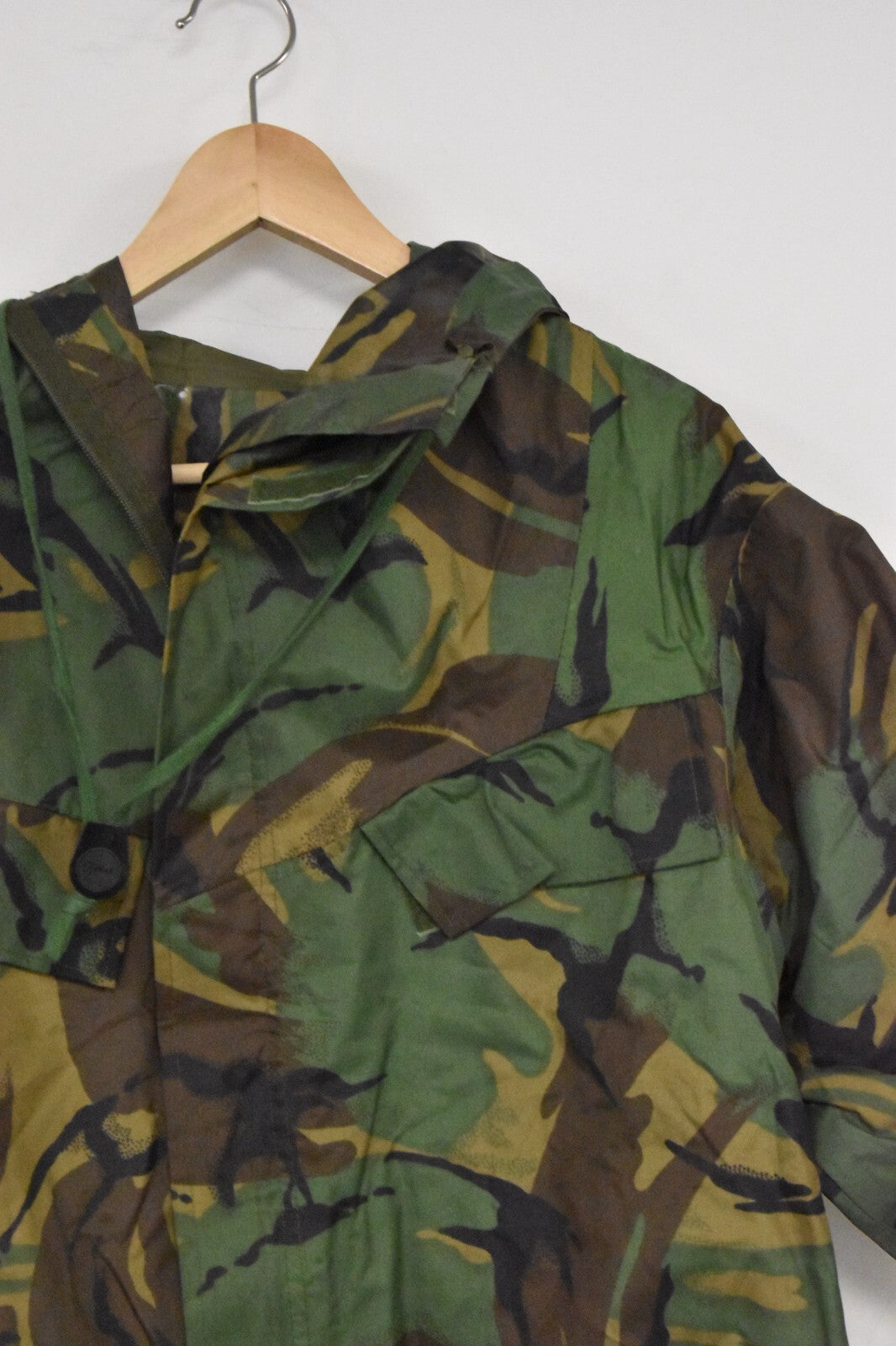 British Army Smock PVC Waterproof DPM Woodland Hooded Jacket Medium 170/90