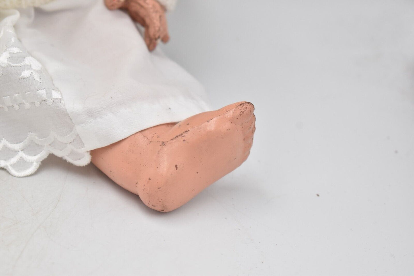 Vintage 1930s Early Composition Doll - Sleepy Eyes, 44cm