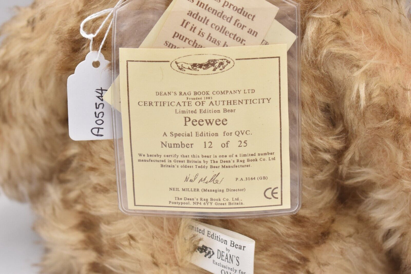 Deans Rag Book Co Peewee Teddy Bear – Limited Edition