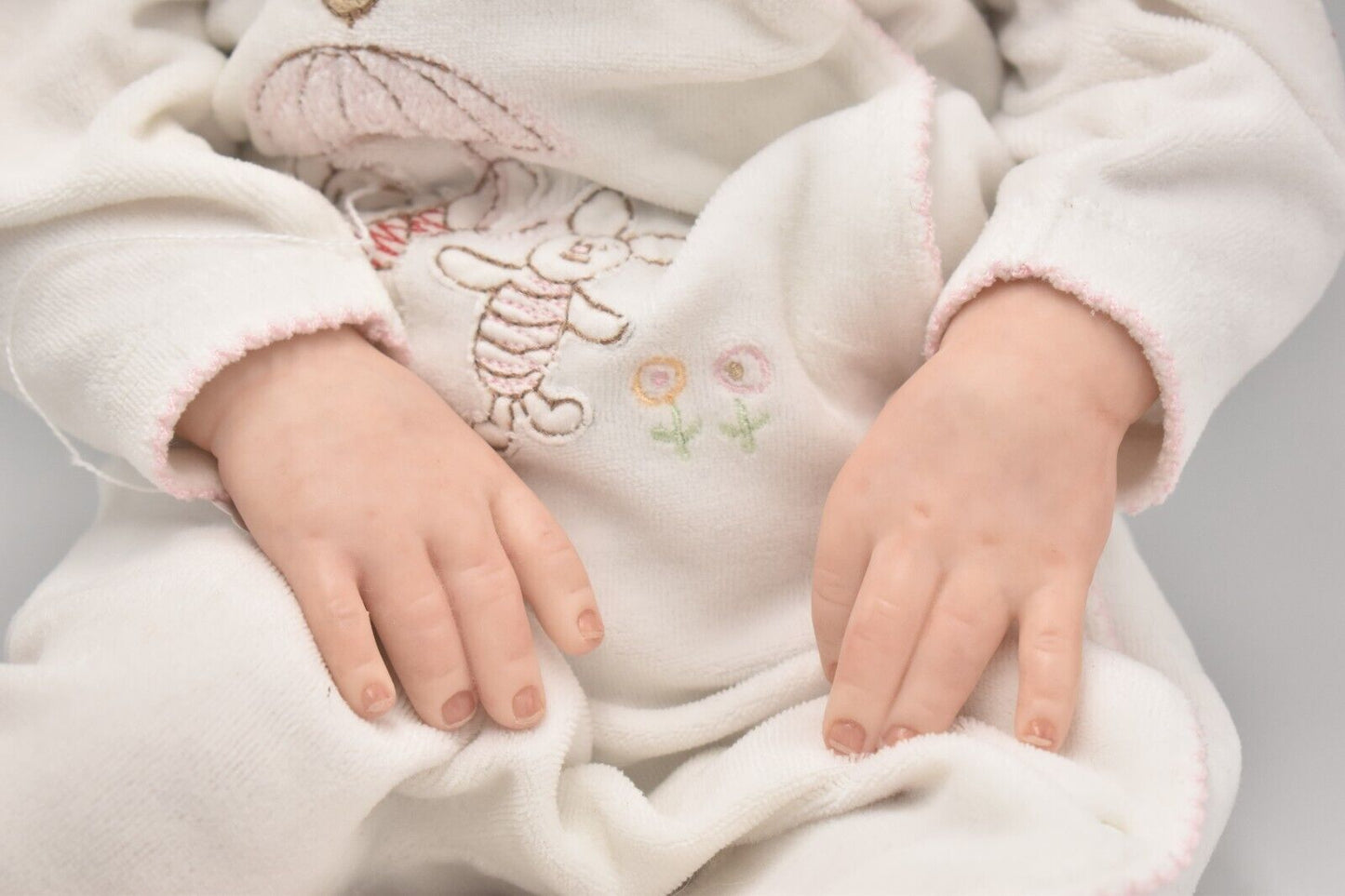 Reborn Baby Girl Doll – Molly, Weighted & Artist Finished with Hand-Rooted Hair (58cm)