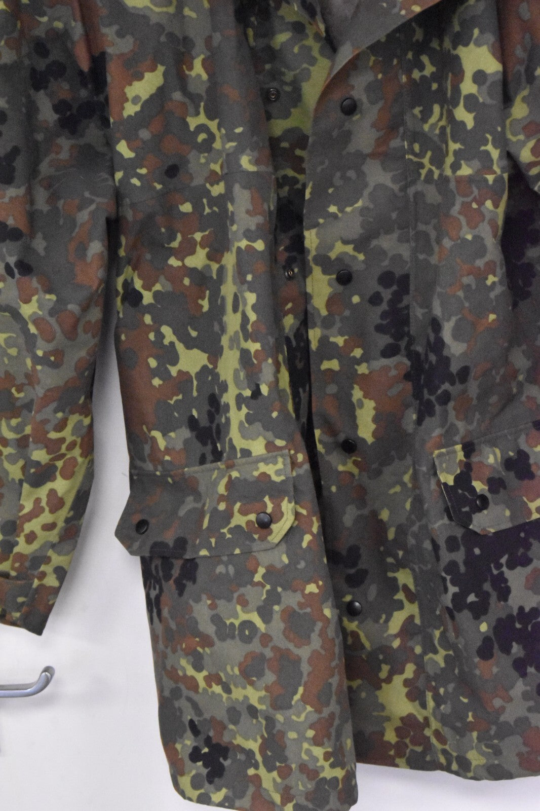 German Army Flecktarn Camo Waterproof Jacket 44" Chest