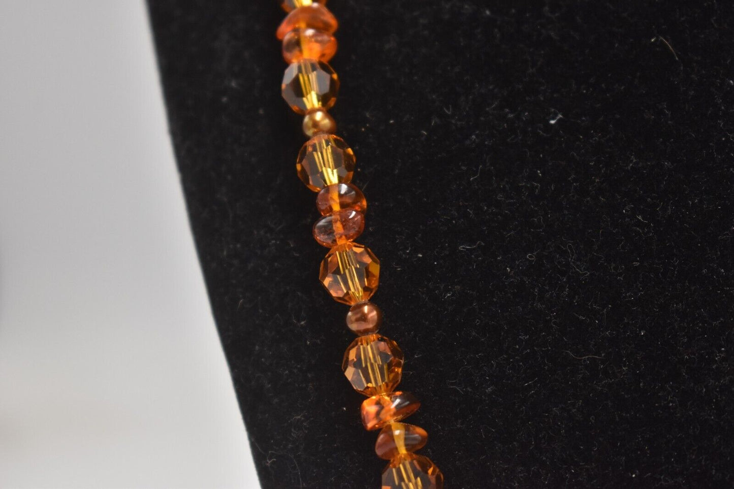 Vintage 925 Sterling Silver & Beaded Baltic Amber Necklace – 56.5cm, 31.9g
