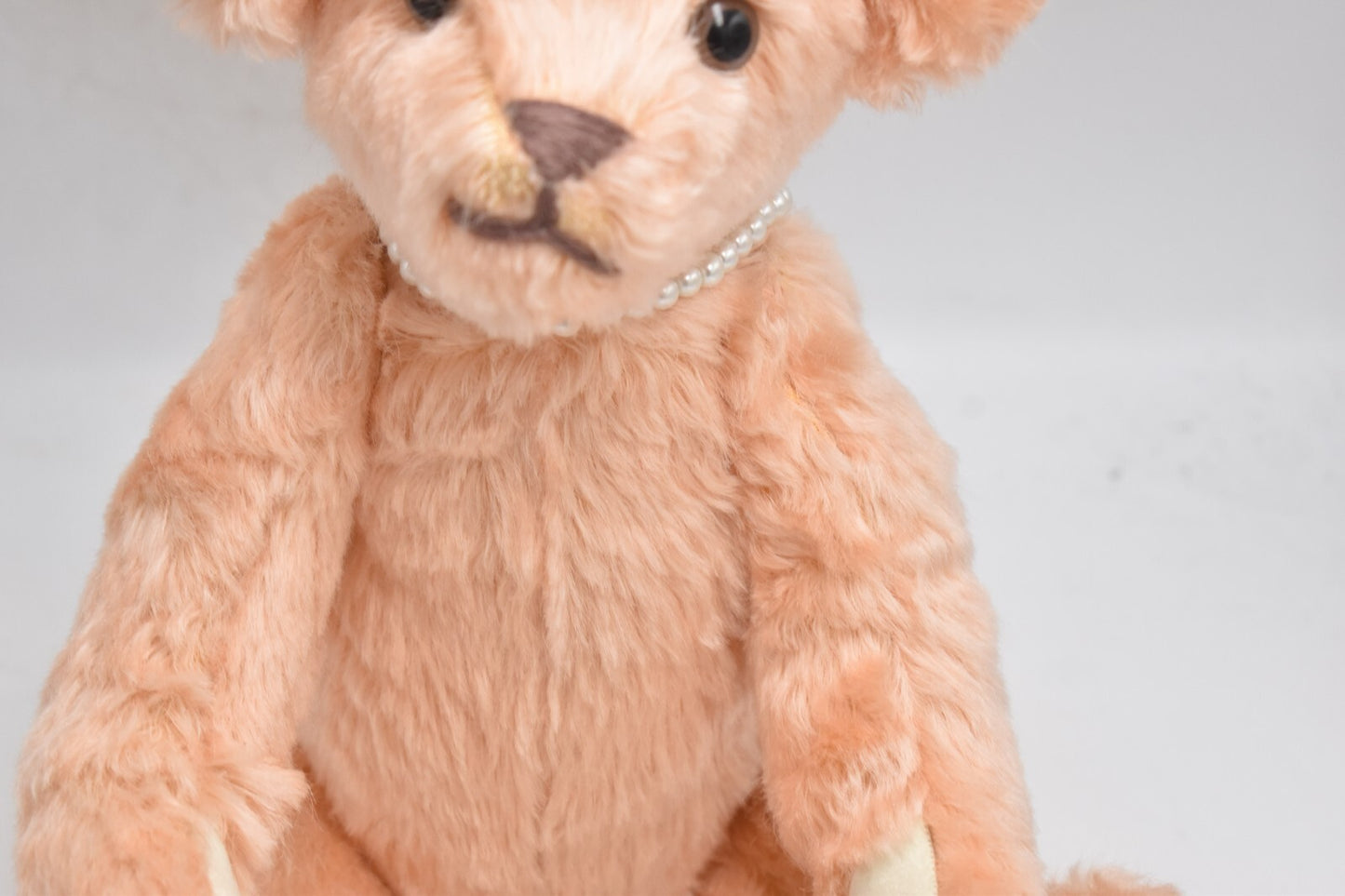 Vintage Artist Bear by Mrs B.M. Beardwell – OOAK Mohair Teddy Bear with Pearls