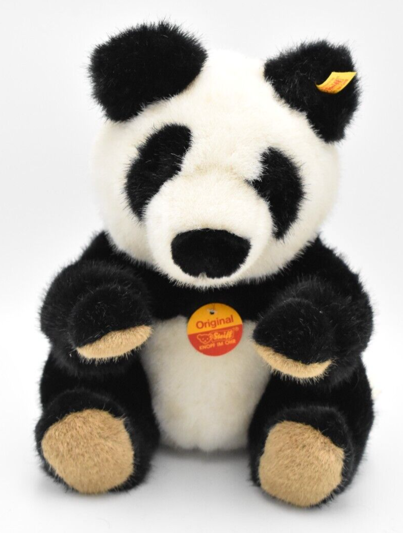 Steiff Classic Plush Panda 060175 Soft Toy – Retired & Tagged