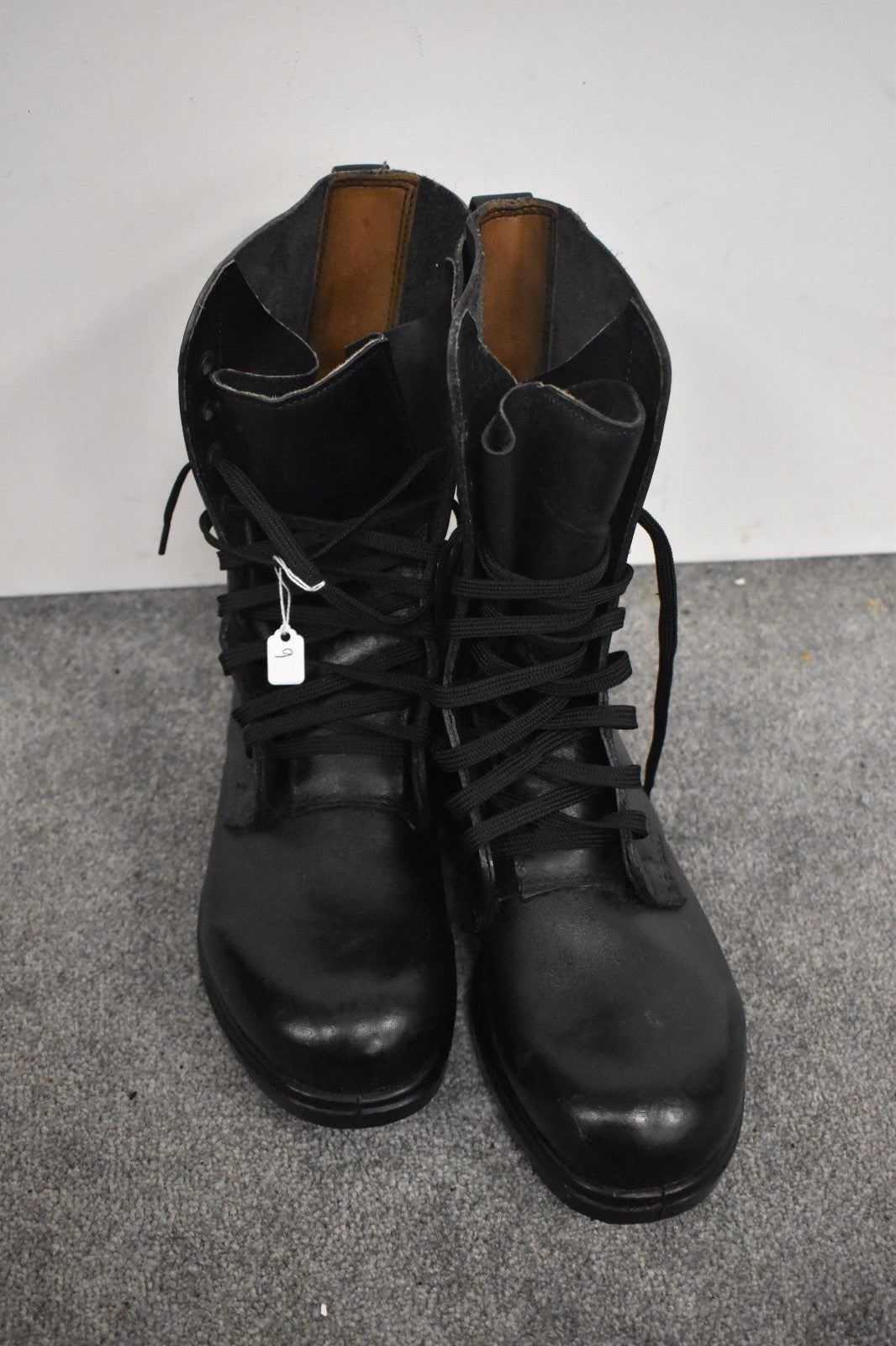 British Army DMS High Leg Combat Boots – Size UK 8.5 (270-98) – Dated 1989