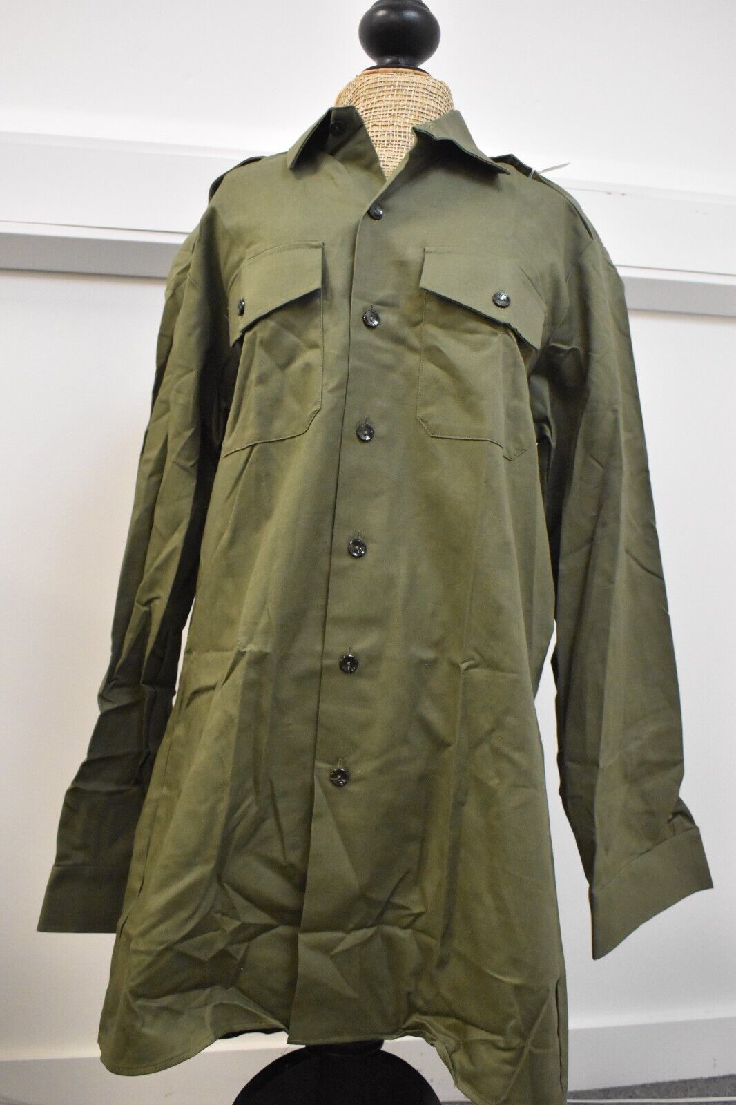 British Army General Service Shirt – OD Ben Sherman, Size 38/40"