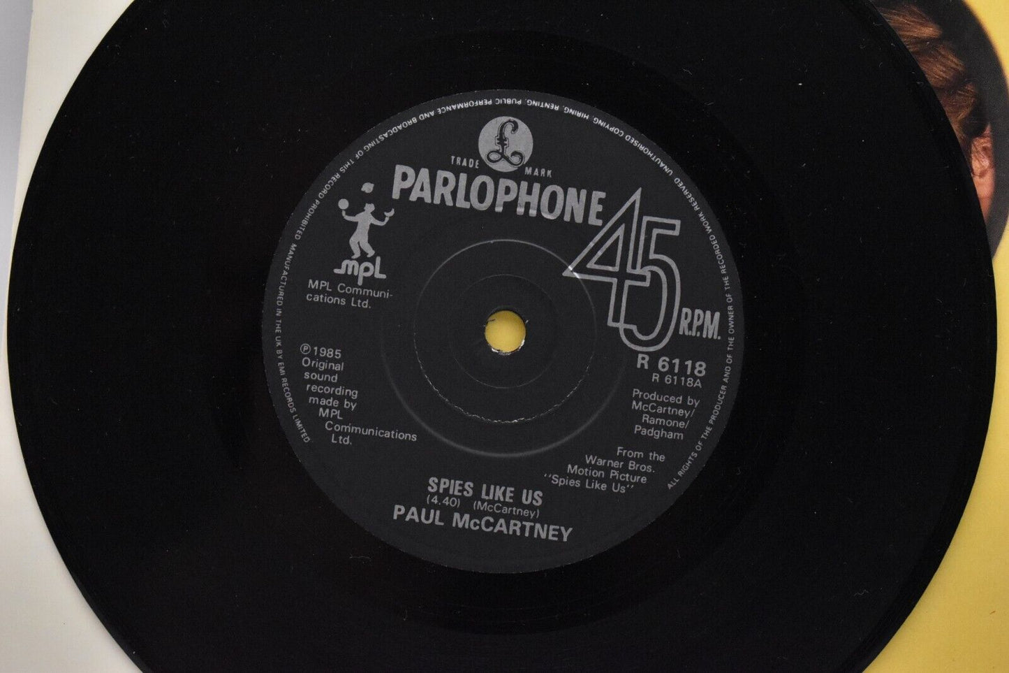 Paul McCartney Spies Like Us 7" Vinyl Record Single 1985