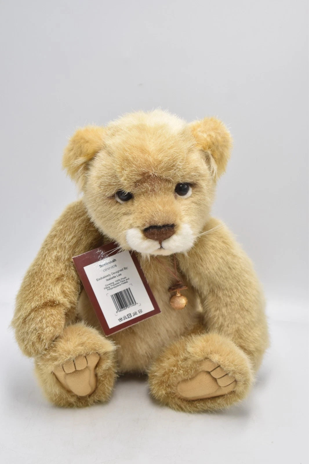 Charlie Bears Savannah Lion Isabelle Lee Retired Tagged Jointed Collectable 32cm