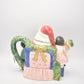 Vintage Fitz and Floyd Omnibus Santa Claus Father Christmas Teapot 22.5cm