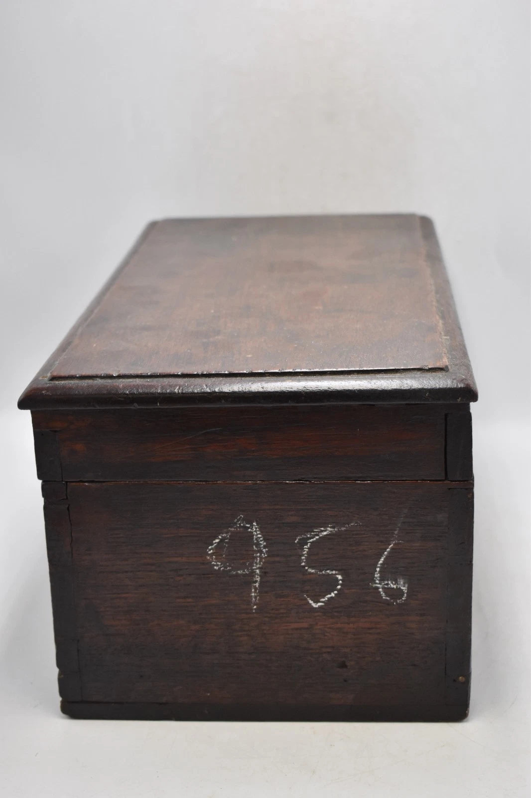 Antique Georgian Oak Deed Box / Bible Box / Trinket Box – 42cm