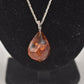 Vintage Sterling Silver 925 Necklace with Baltic Amber Pendant