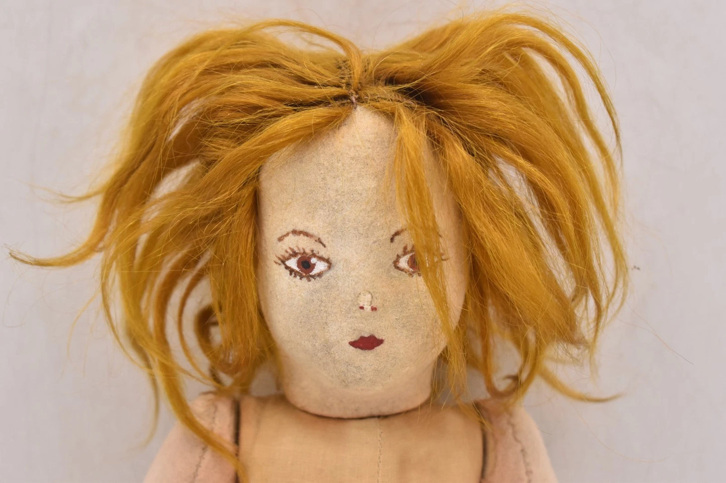 Vintage 1930s Norah Wellings English Felt Doll 35cm Original Outfit Labelled