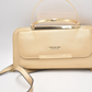 Long & Son London Gold Crossbody Handbag - Metallic Ladies Bag with Strap