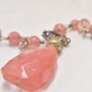 Vintage Cloisonné & Cherry Quartz Beaded Pendant Necklace – SR China