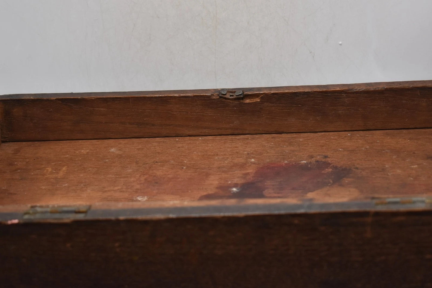 Antique Georgian Oak Deed Box / Bible Box / Trinket Box – 42cm