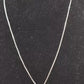 Vintage Sterling Silver 925 Black Agate Minimalist Pendant Necklace 42cm