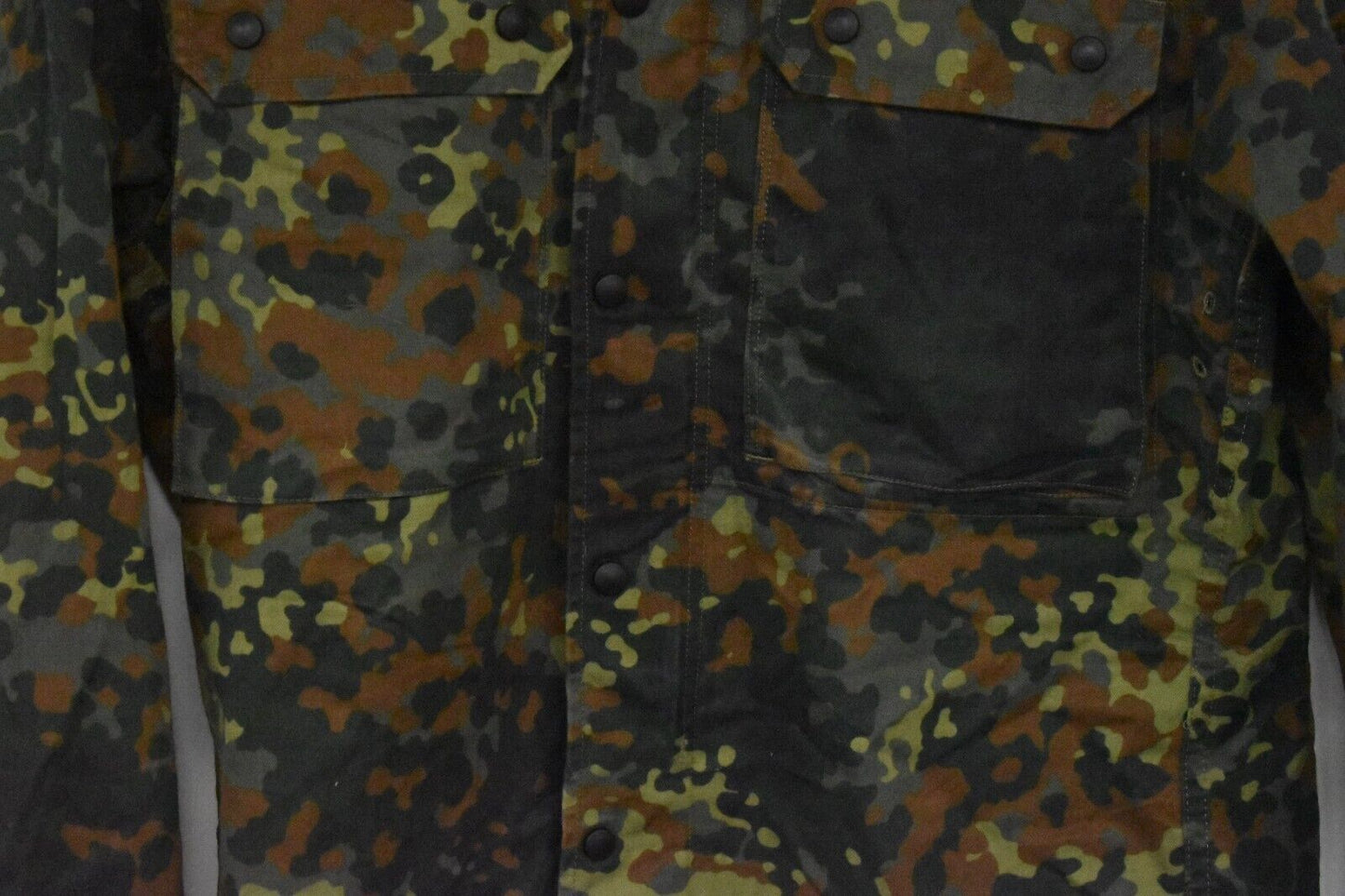 German Army Flecktarn Camo Field Shirt Jacket 1994 - 40" Chest Military Surplus