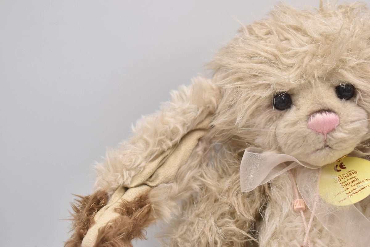 Charlie Bears Cobweb Rabbit Teddy Bear Retired Tagged Isabelle Lee Designed