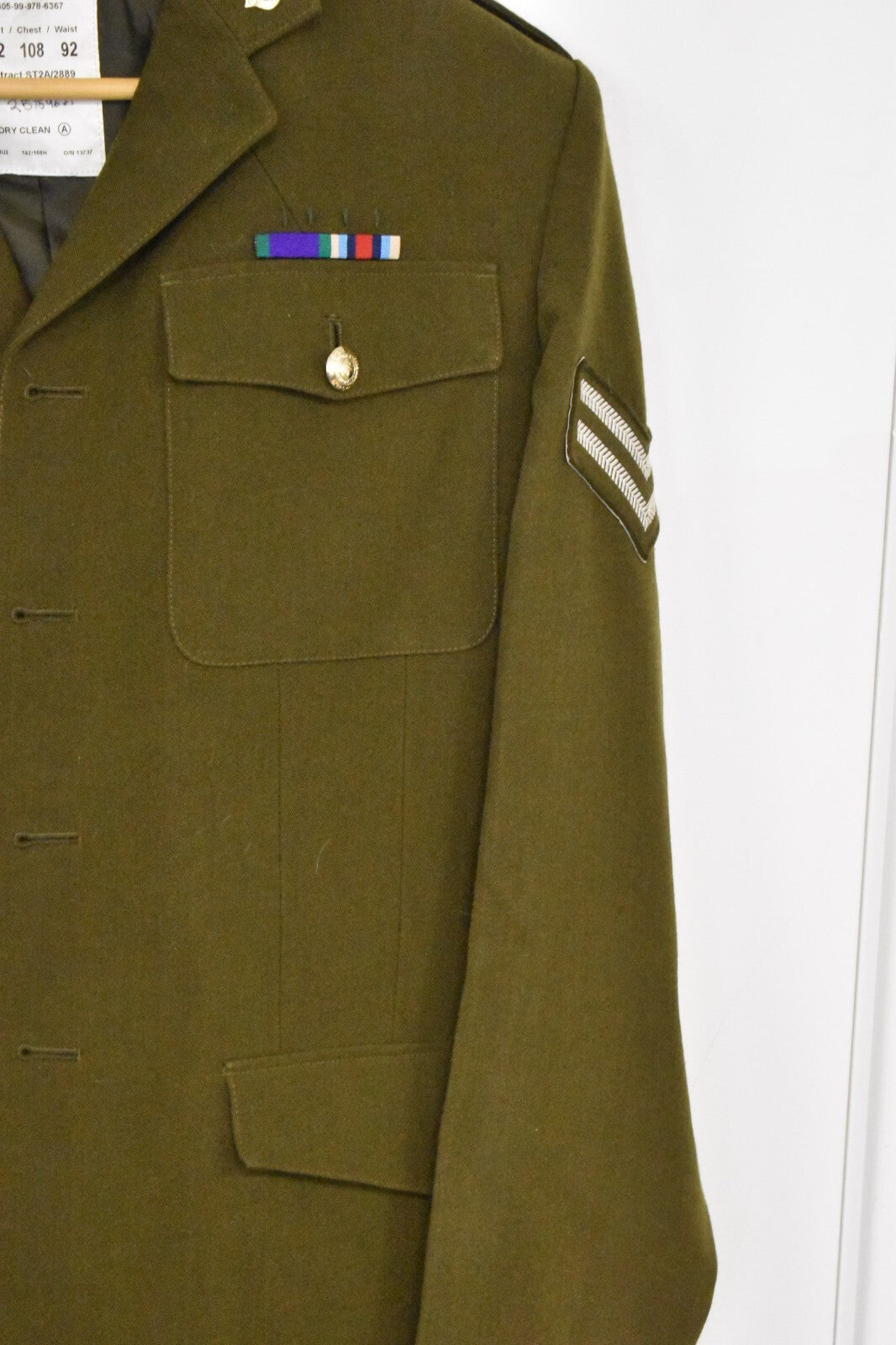 British Army Royal Engineers No. 2 Uniform Dress Jacket Size 182/108/92