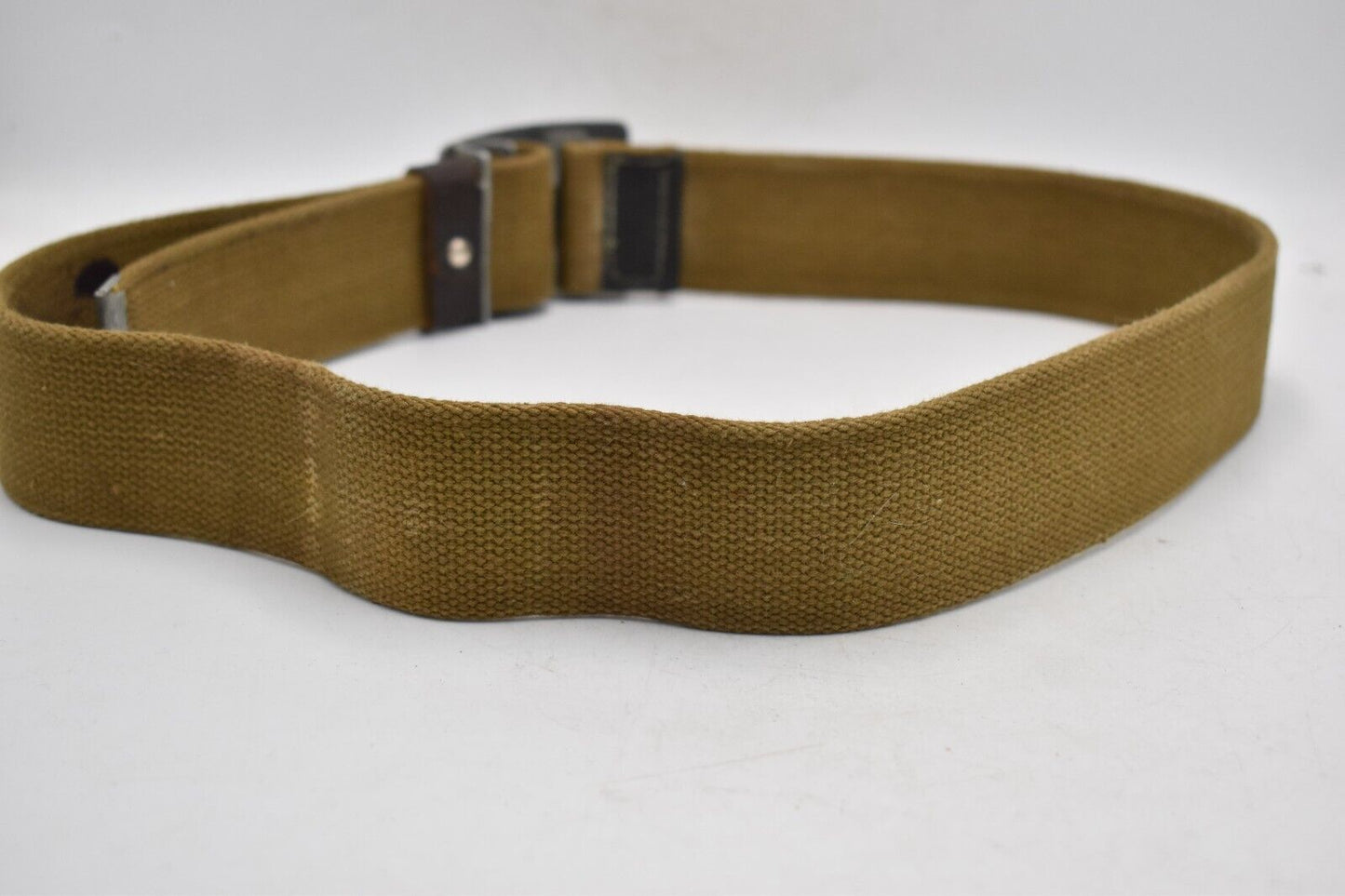 Vintage USSR Russian Army Webbing Belt with Metal Buckle – Size 38"