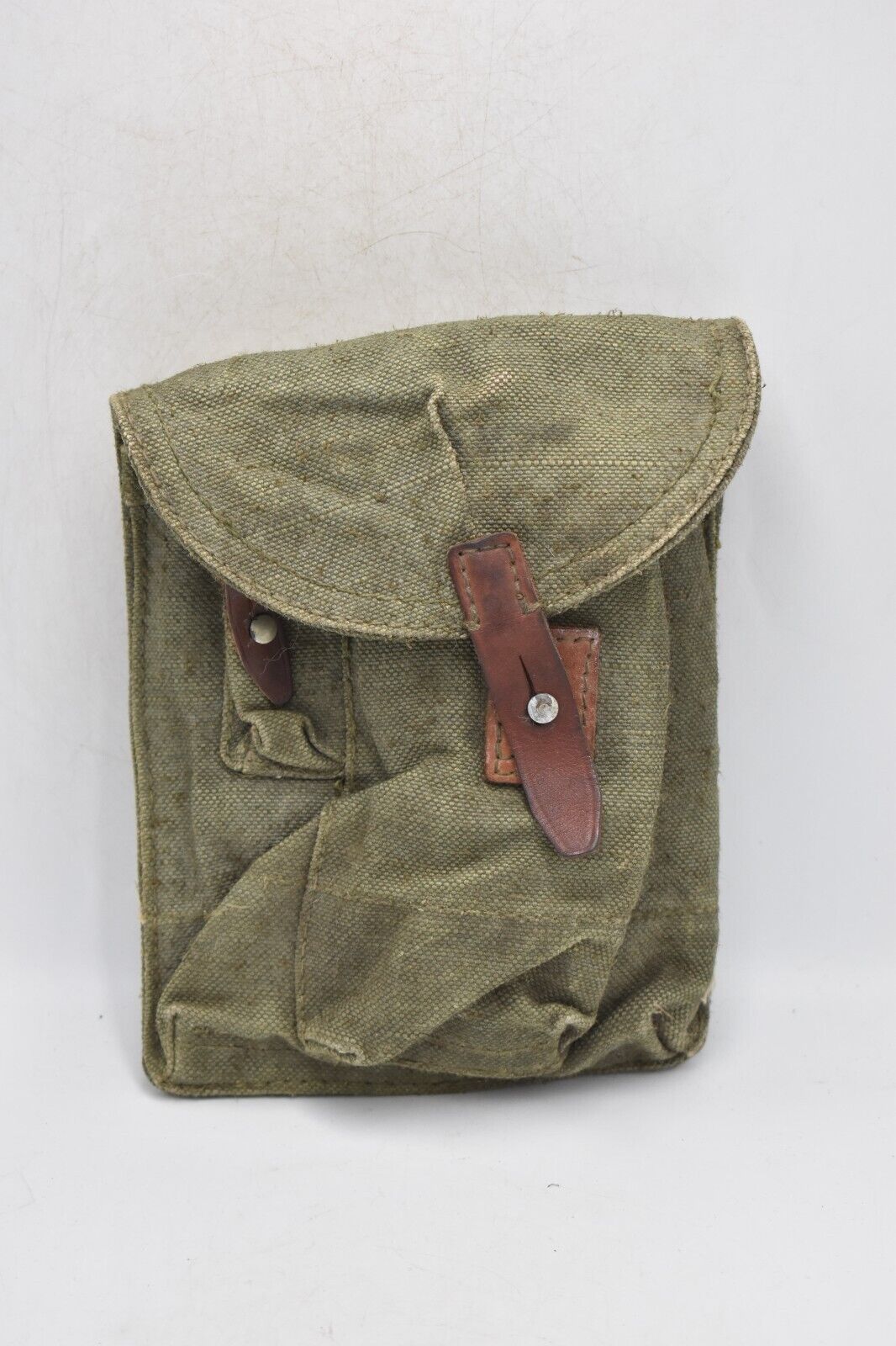 Vintage Soviet Russian Army Triple Ammunition Magazine Pouch