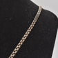 Vintage Sterling Silver 925 Necklace with Malachite Pendant 64cm