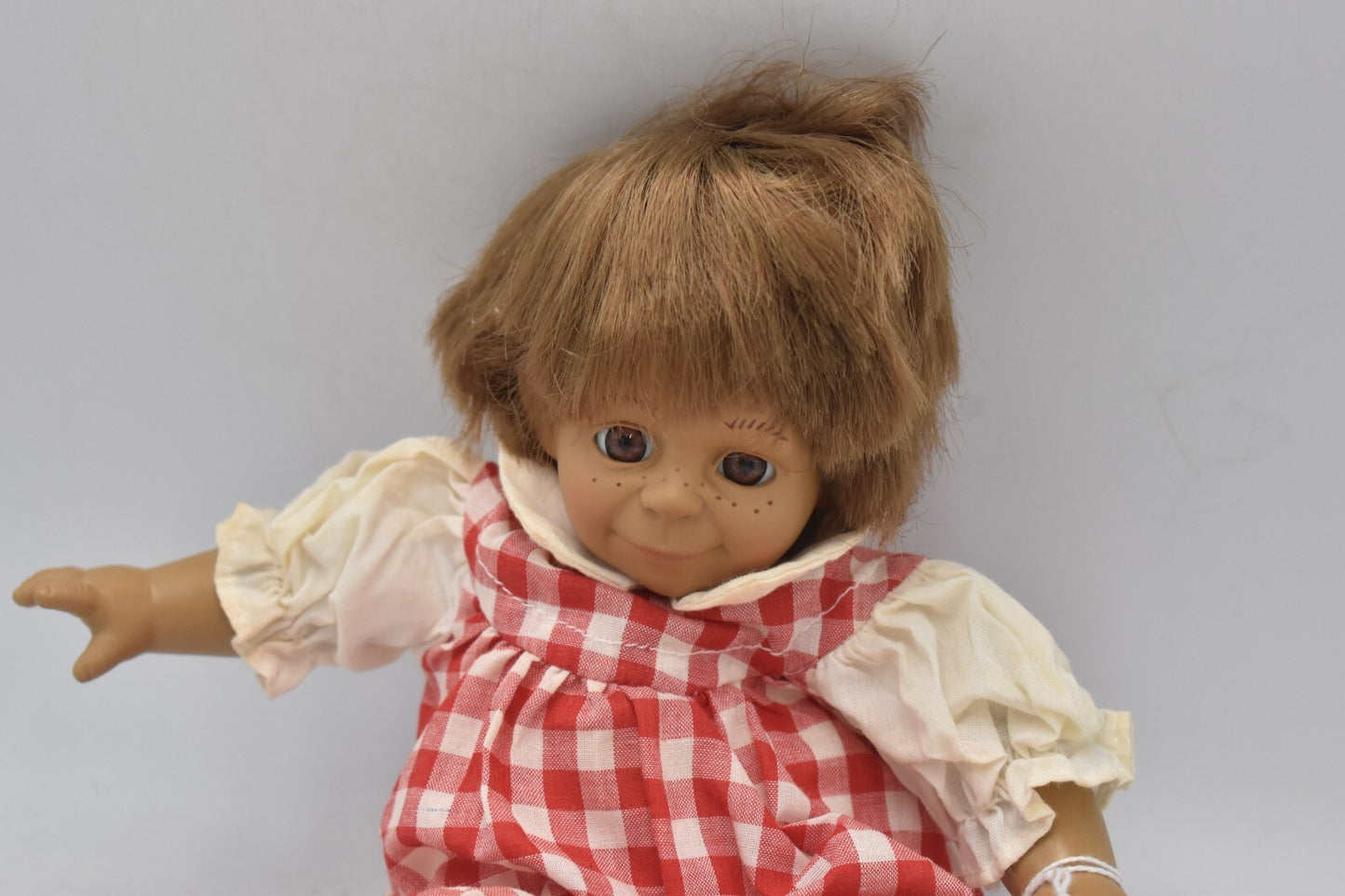 Vintage Expressions Doll – Cheeky Little Girl Character – Hard Plastic – 26cm