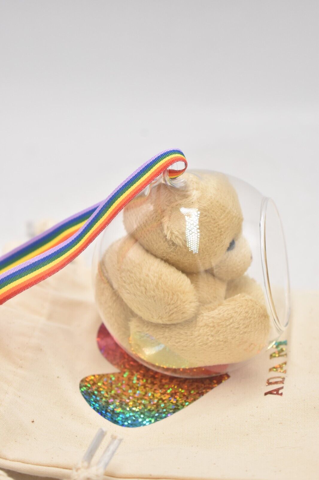 Bearspoke Bears Artist Teddy Bear – Adam Lockdown Teddy Bear in Bauble