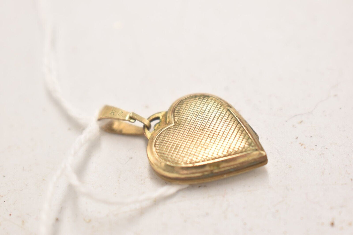 Antique 9ct Rolled Gold Heart Locket Pendant