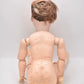 Antique Bruno Schmidt Large Bisque Head Doll 54cm Sleepy Blinking Eyes Vintage