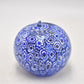 Vintage Italian Millefiori Blue Apple Paperweight – Studio Art Glass Decorative