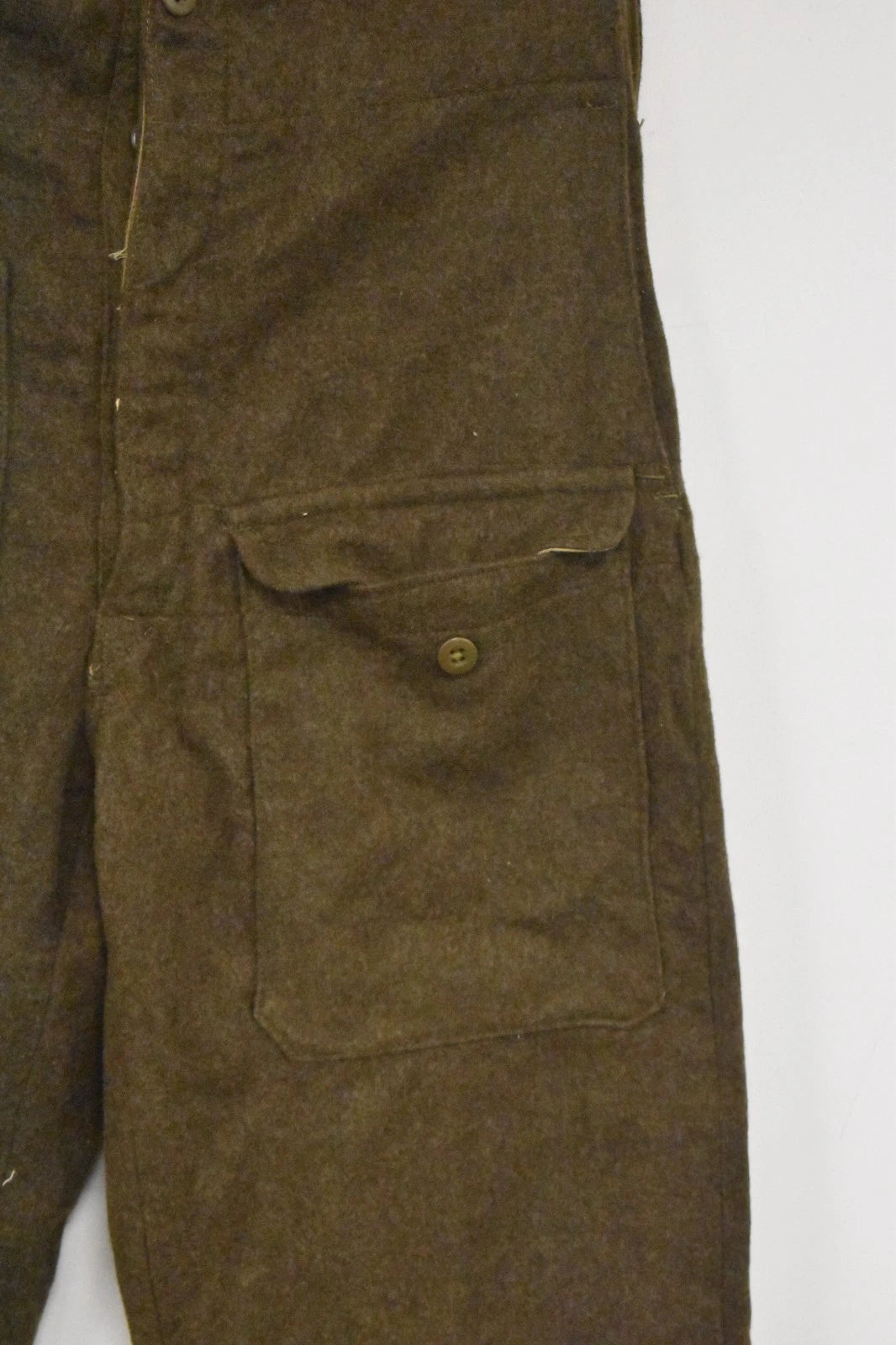 Vintage 1950s Greek Army Parachutist Wool Trousers Dated 1950 Waist 30" Leg 28"