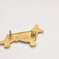 Vintage Kenart Gold Tone Pembroke Welsh Corgi Dog Brooch