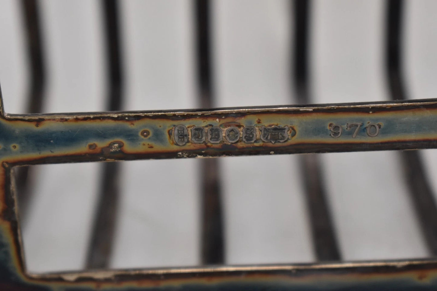 Antique James Dixon & Sons Silver Plated Six Slice Toast Rack