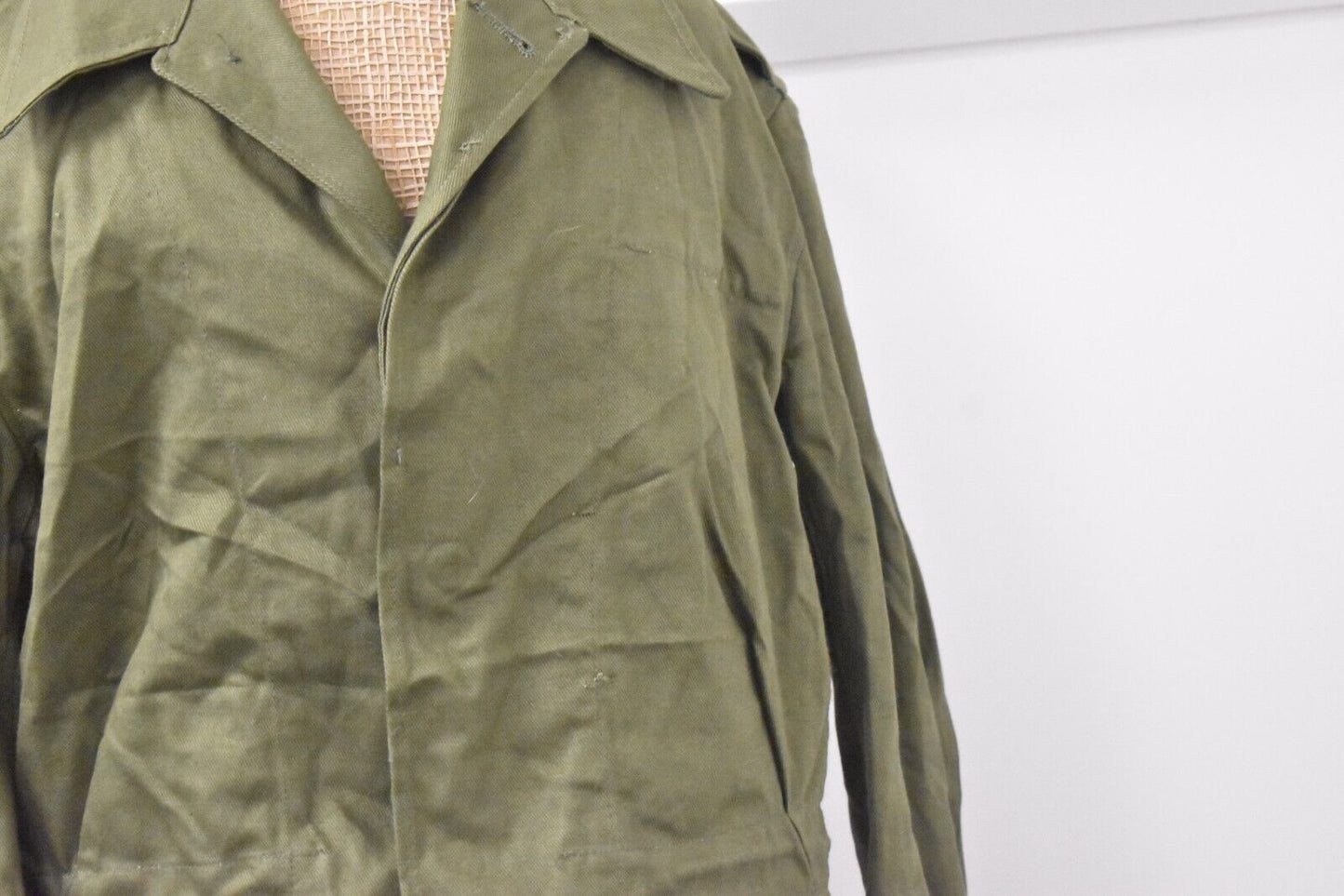 British Army 1966 Overall Jacket Olive Green - Chest Size 37-39 Inches