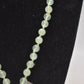 Vintage Sterling Silver and Green Serpentine Heart Pendant Necklace – 48cm