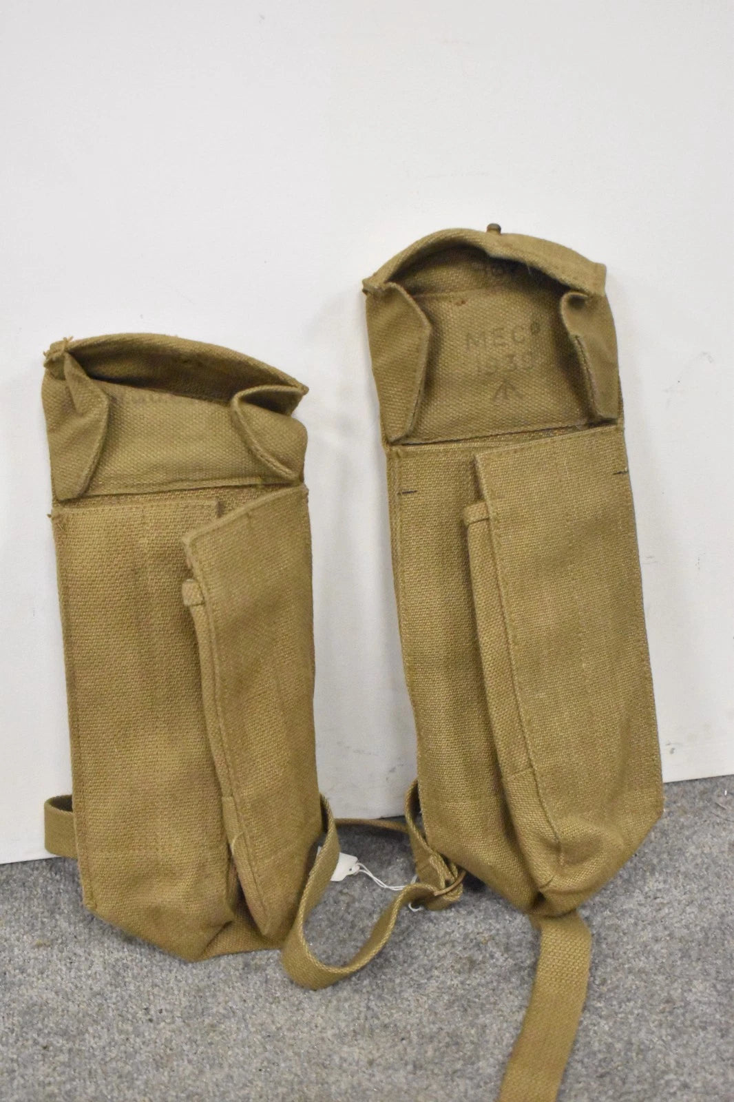 British Army WWII 37 Pattern Bren Auxiliary Ammunition Pouches Meco 1939