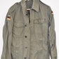 Vintage German Army Olive Moleskin Shirt – 40" Chest – Military Surplus Utility