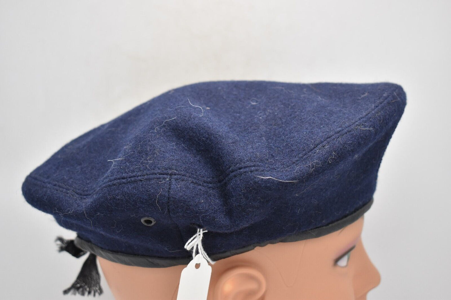 Vintage Polish Army Dark Blue Beret – Size 57
