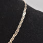 Vintage Sterling Silver 925 3 Strand Braided Necklace – 40cm